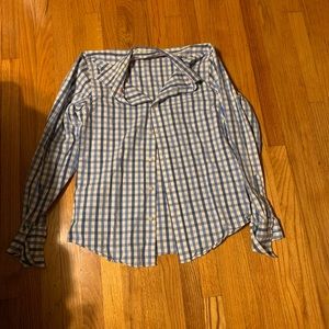 Abercrombie and Fitch blue plaid button up